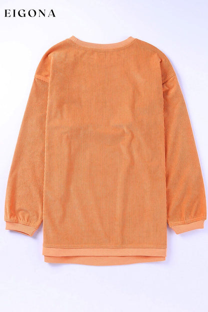 HOWDY Pumpkin Graphic Ribbed Sweatshirt clothes Ship From Overseas shirt sweatshirt SYNZ top trend