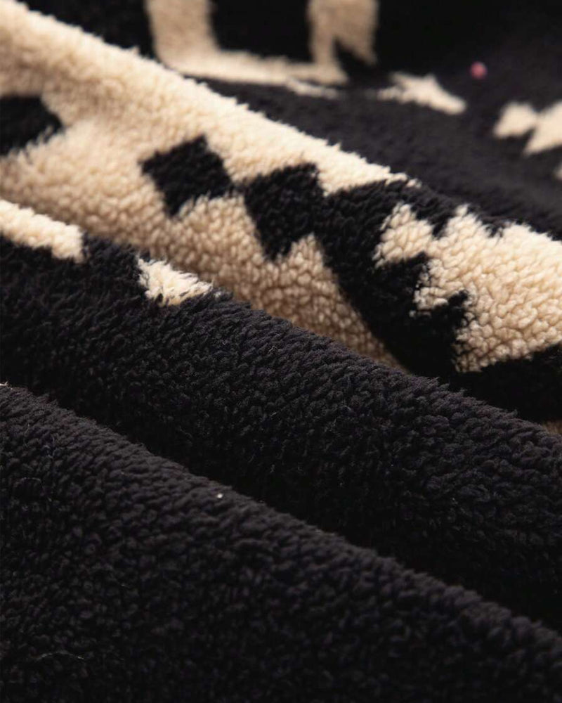 Button-Down Pocket Retro Sweatshirt