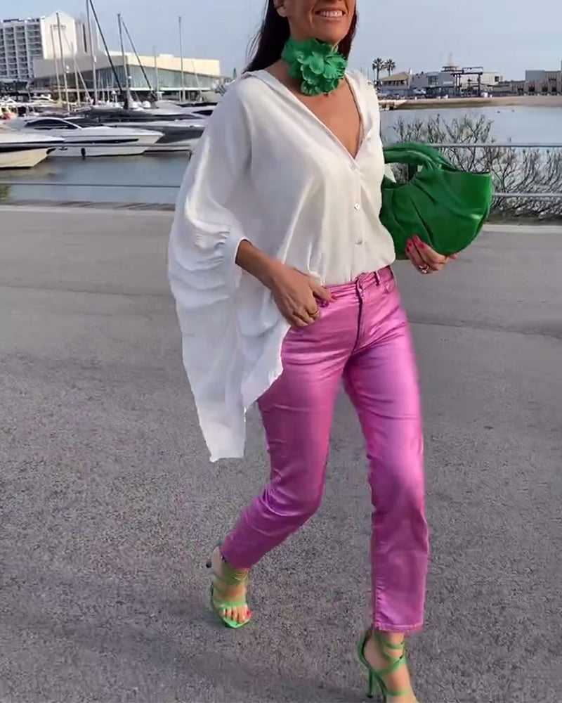 Camicia casual in stile pigro