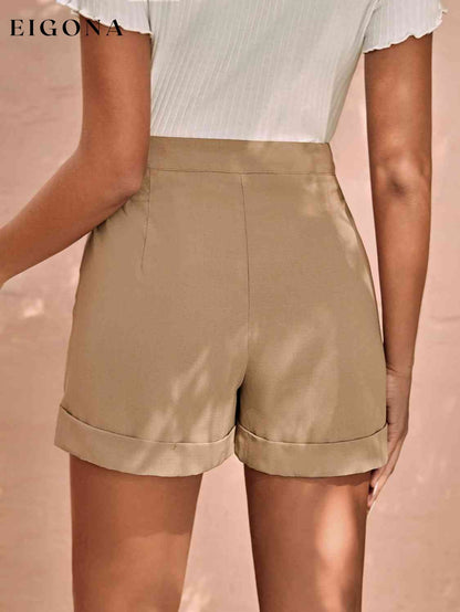 Khaki Shorts, Trouser shorts bottoms clothes mens bottoms Ship From Overseas Shorts Women's Bottoms Z&H