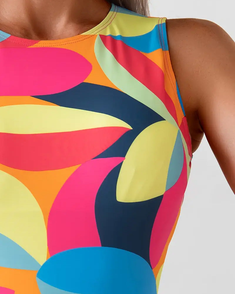 Sexy bedruckter einteiliger Badeanzug