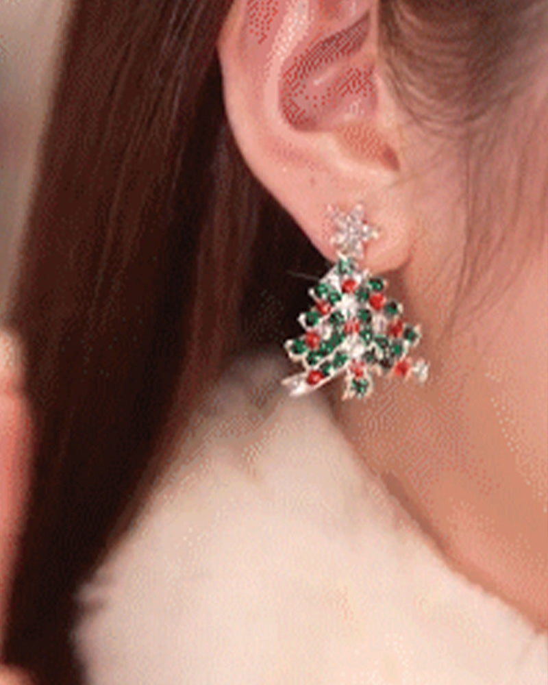 Christmas Tree Stud Earrings Jewelry