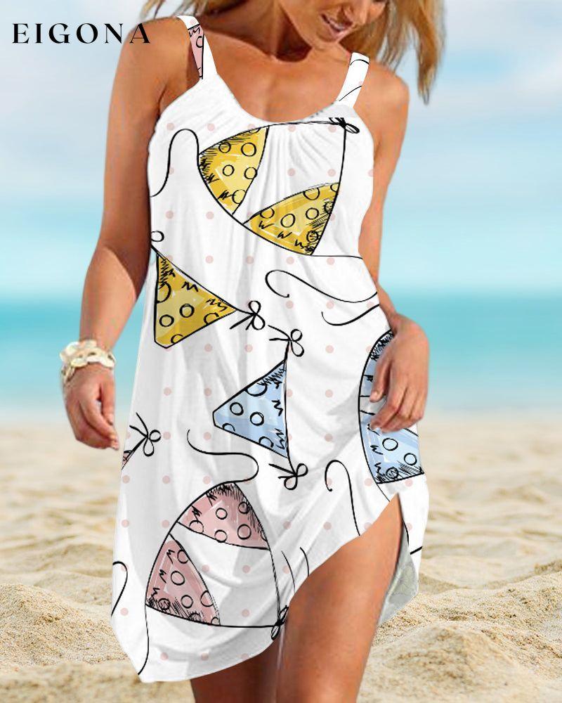Printed beach sundress 23BF Casual Dresses Clothes Dresses Summer