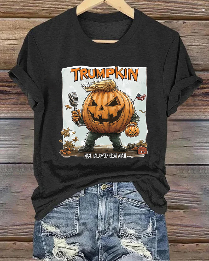 Trumpkin make halloween great again T-shirt 2024 f/w halloweeen spring summer t-shirts