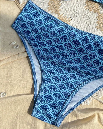 Sexy Bikini mit Straps-Triangel-Print