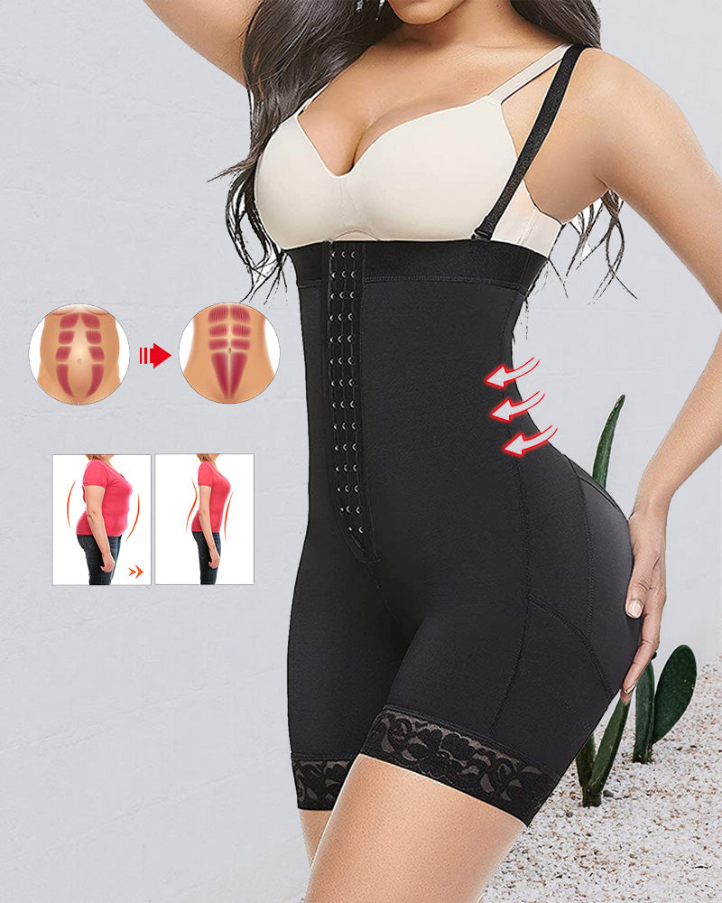 Detachable breasted tummy control butt lifting jumpsuit 2024 f/w jumpsuits & rompers spring summer