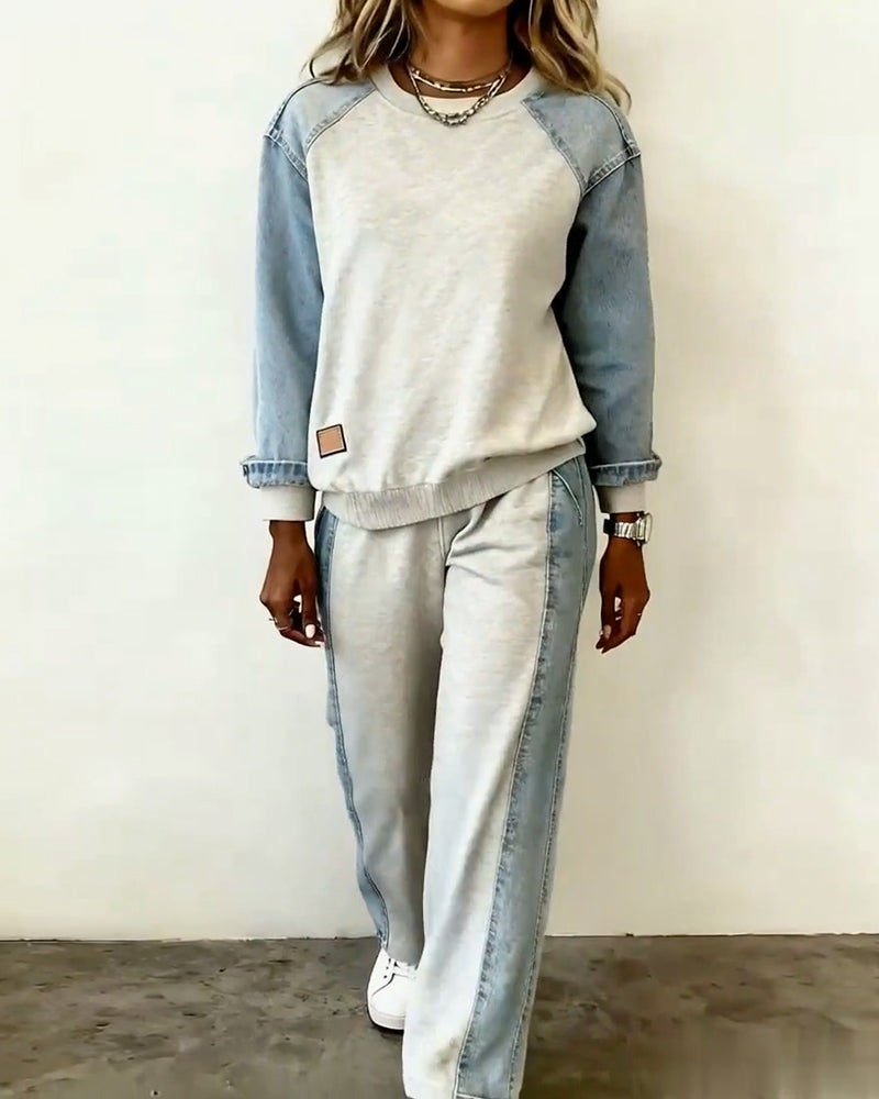 Fashionable And Elegant Contrasting Color Suit