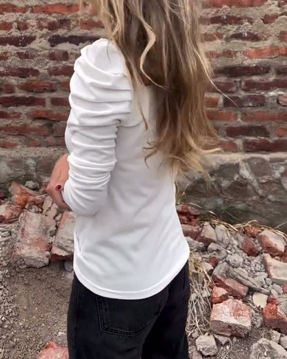 Stylisches Freizeittop mit Rundhalsausschnitt