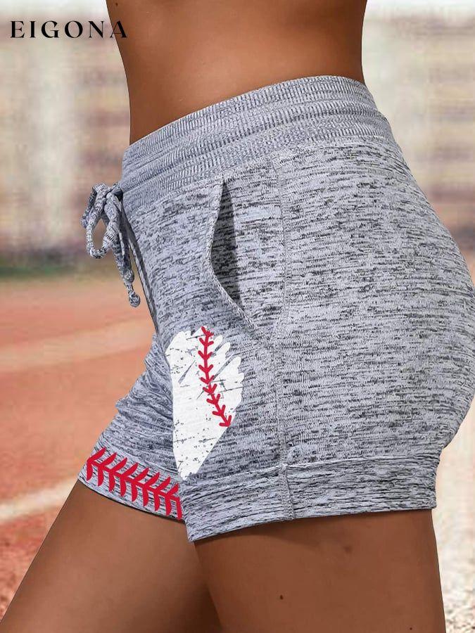 Women's Casual Baseball Printed Sweatpants ball print