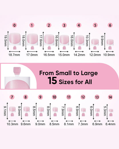 Unghie corte nude alla francese