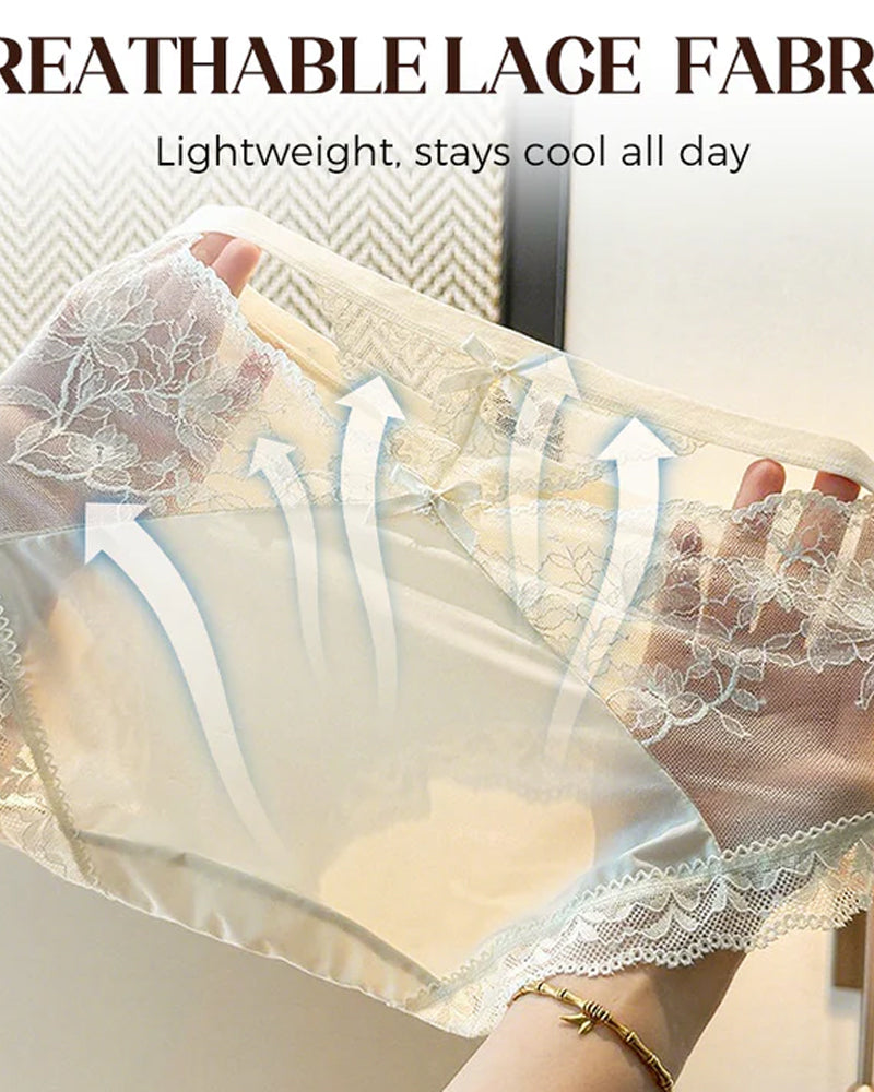 Women's Soft Lace Mid-Rise Panty