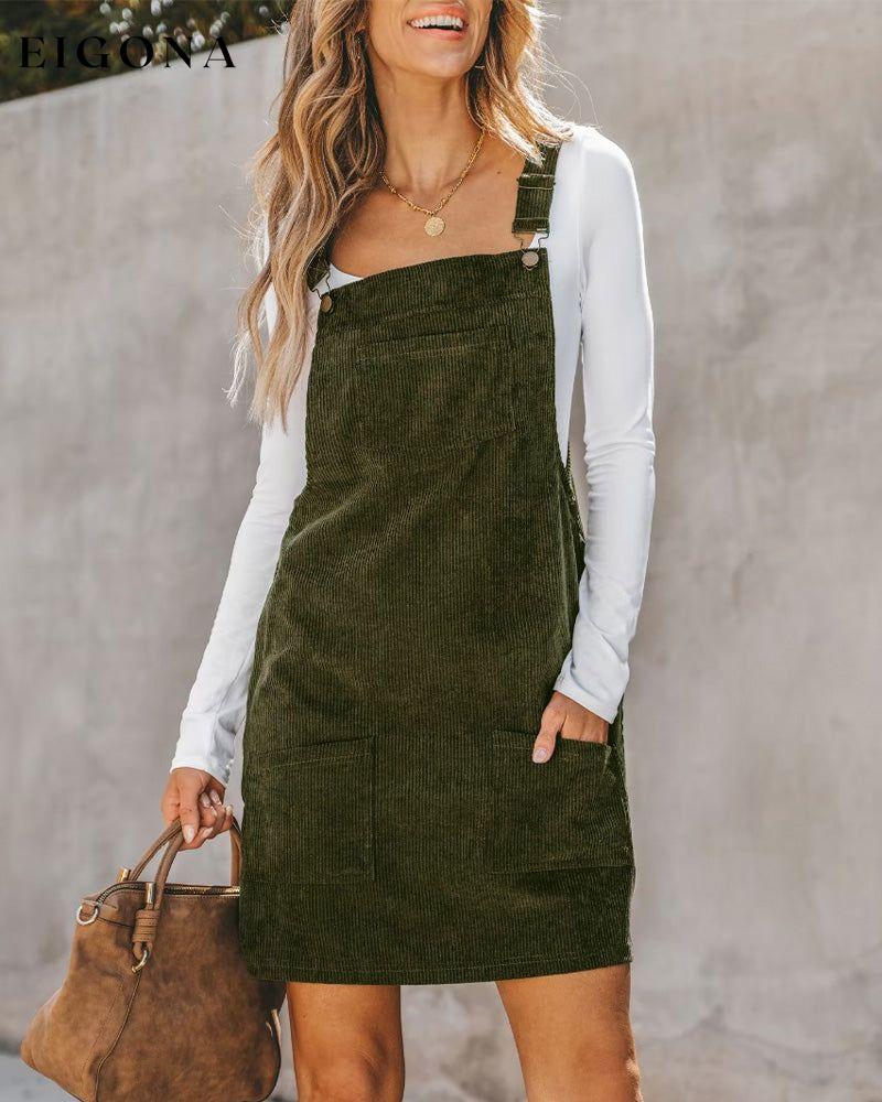 Solid color Pocket Shift dress 2023 f/w 23BF casual dresses Clothes Dresses spring