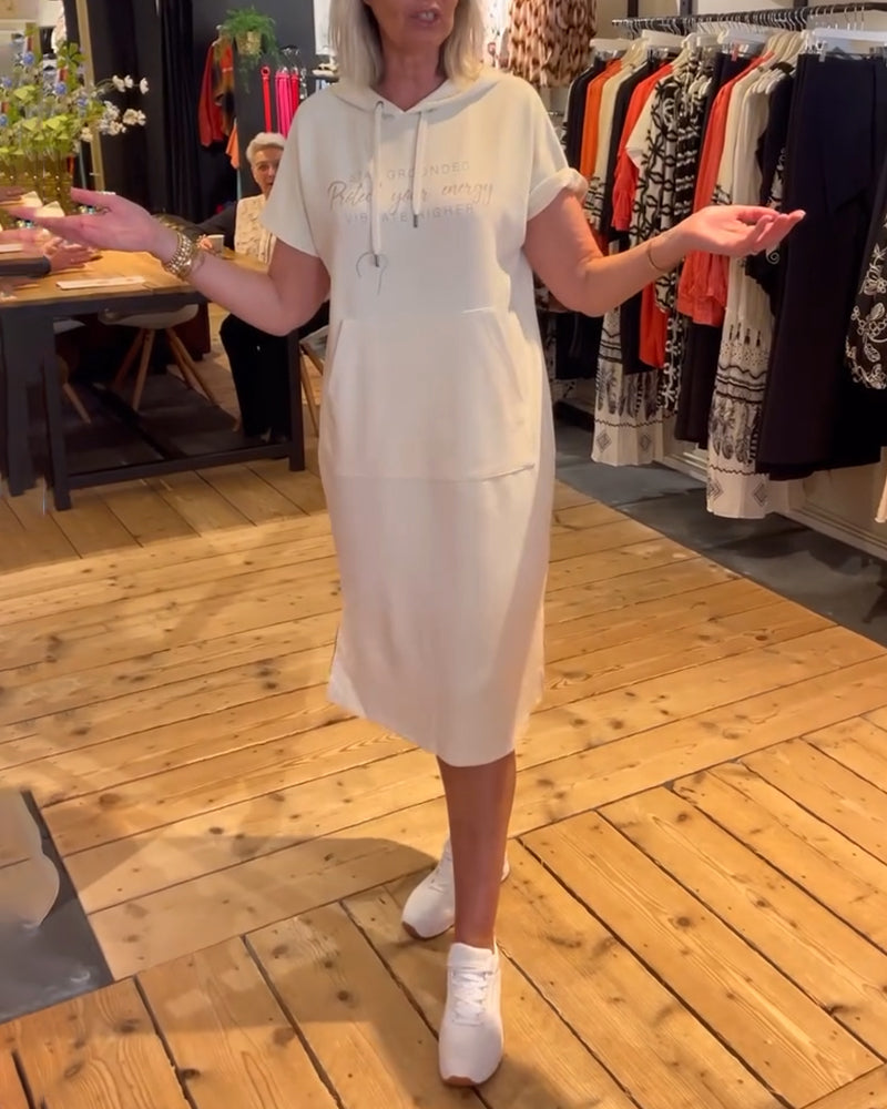 Sports Lettering Print Dress