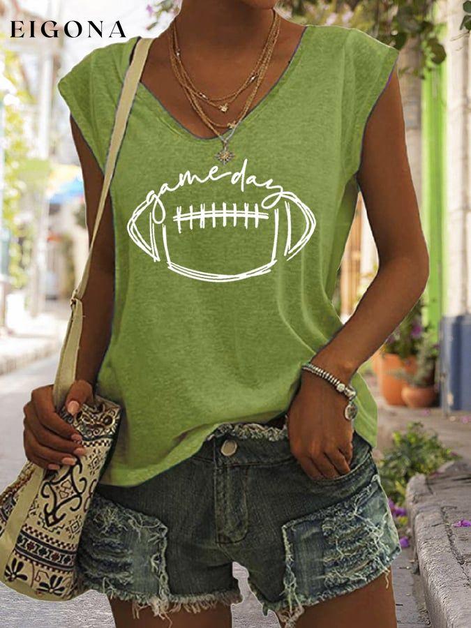 Women's Gameday Football Lover Casual Sleeveless Tee