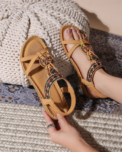 Bohemian Open-Toe Sandals