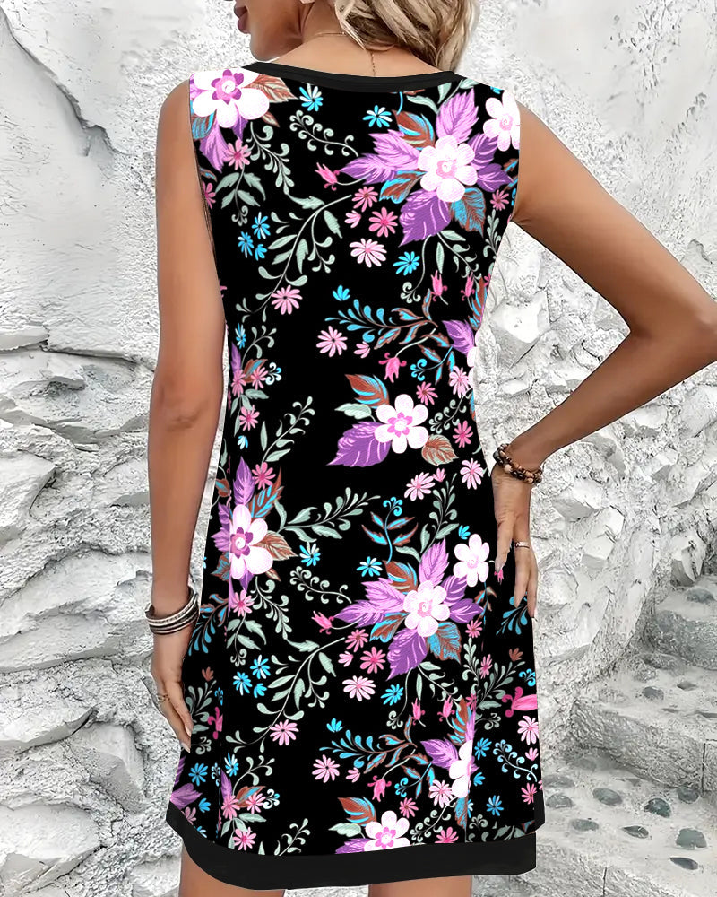 Bedrucktes Freizeitkleid