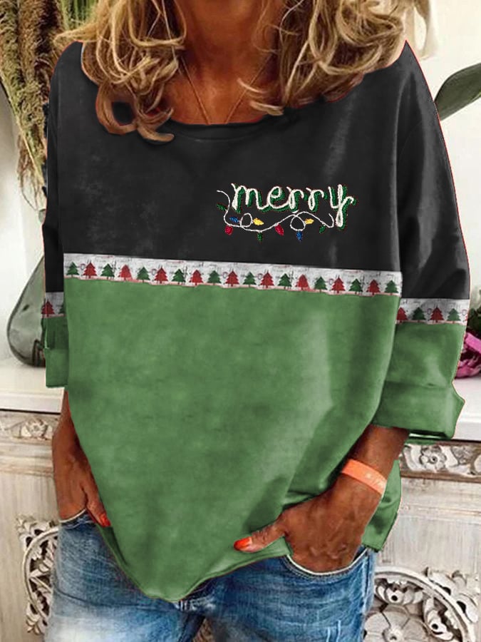 Women's Dachshund Christmas Printed Long Sleeve Sweatshirt 2024 f/w christmas hoodies & sweatshirts