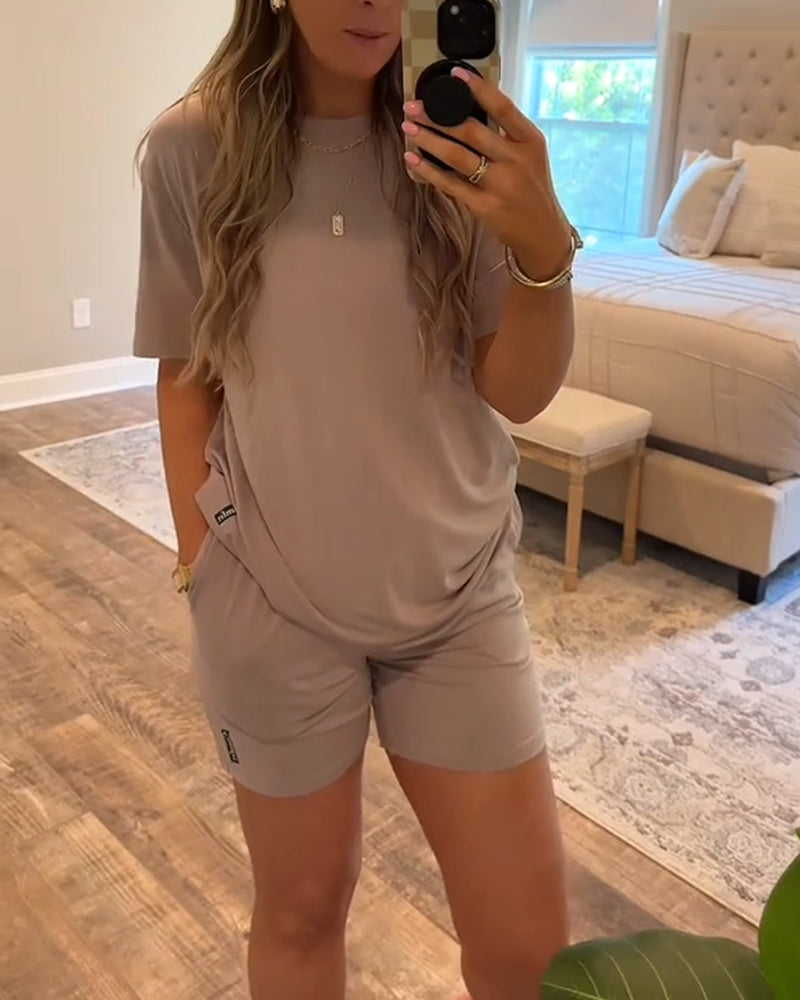 Zweiteiliges Sport-Shorts-Set mit schnelltrocknenden Shorts