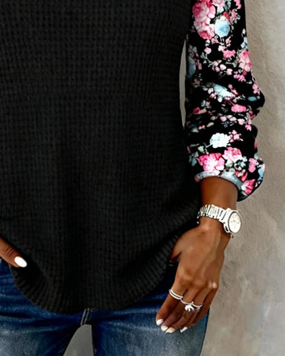 Floral long sleeve Tops