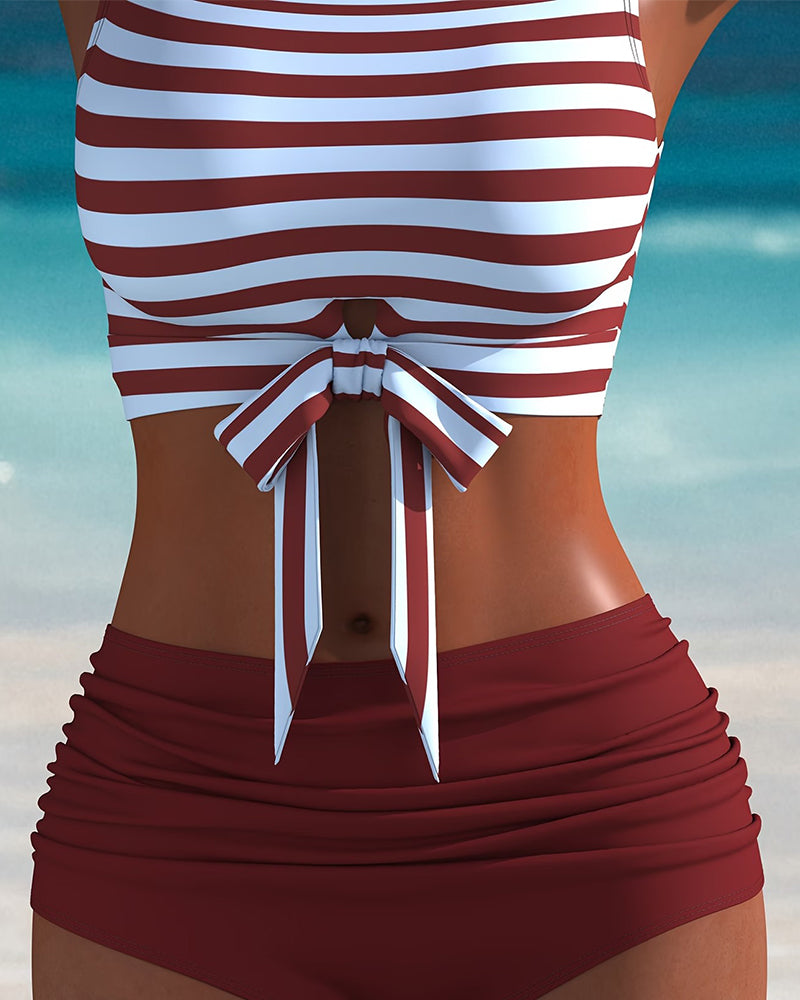 Simple Striped Tankini