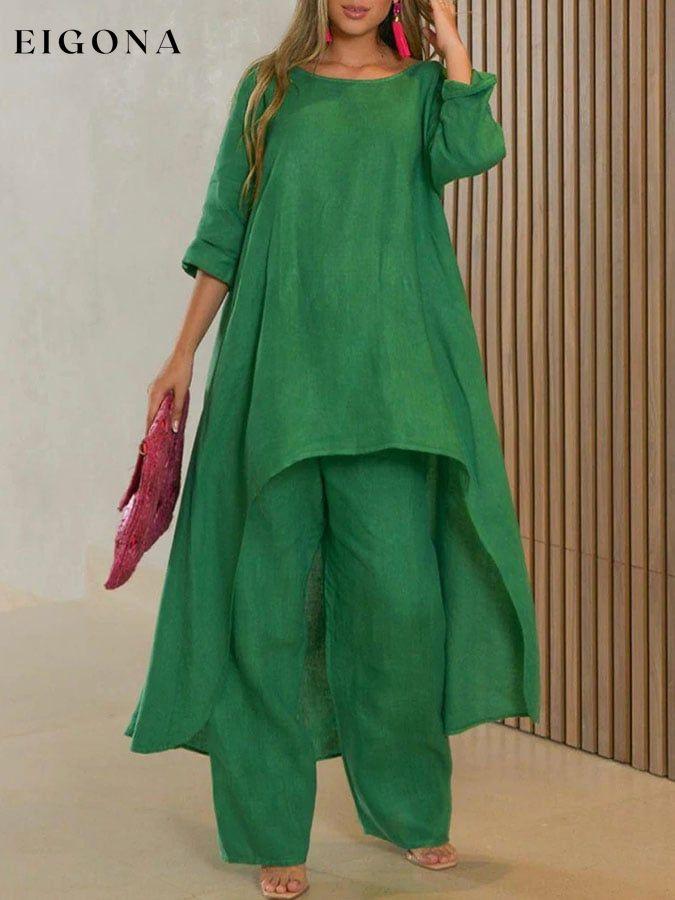 Loose Irregular Long Sleeve Suit suit