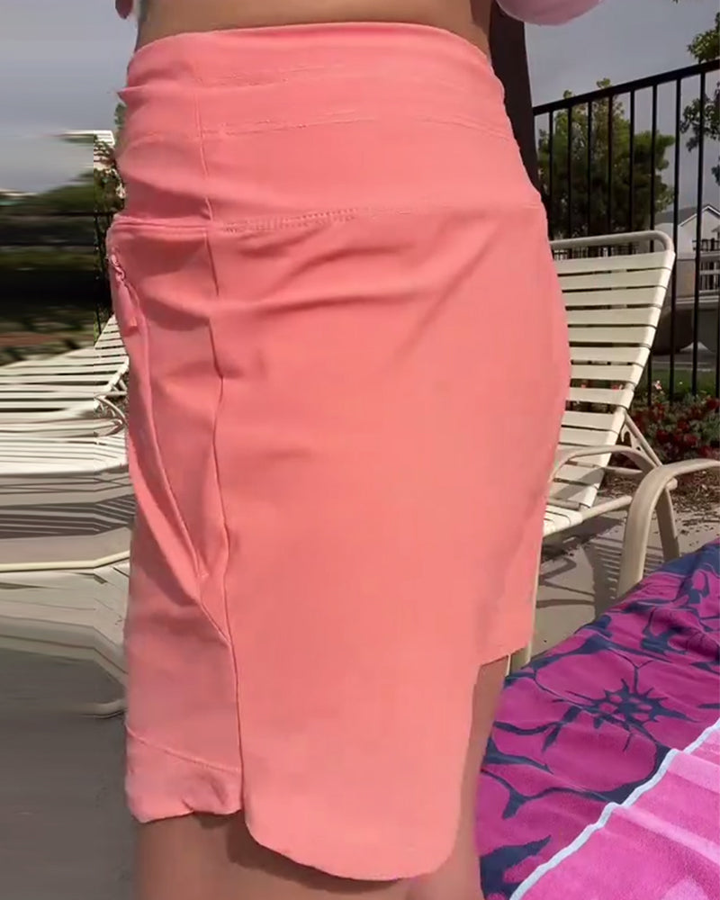 Lässige Shorts mit Kordelzug