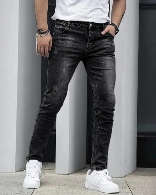 Men’s Casual Solid Jeans