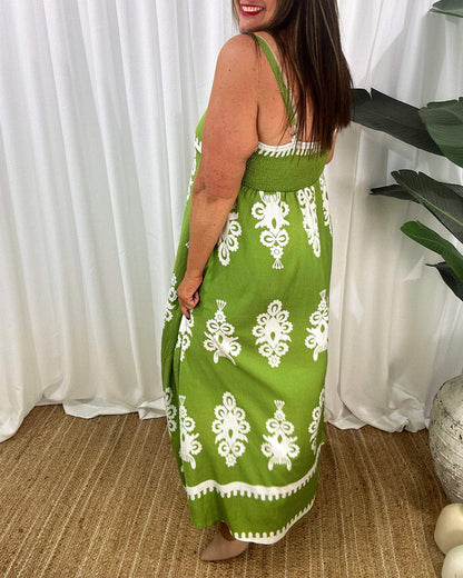 Backless Suspender Dress