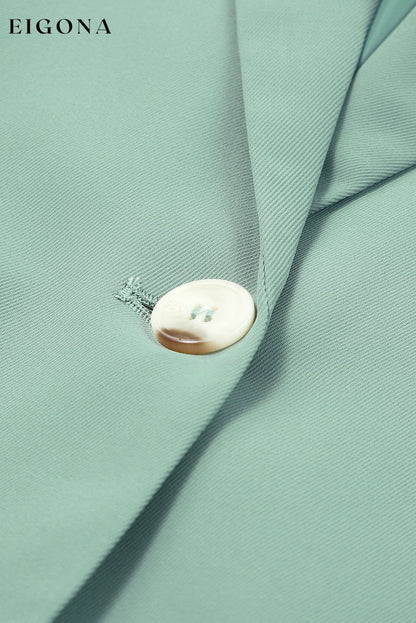 One-Button Flap Pocket Blazer blazer clothes Ship From Overseas SYNZ top