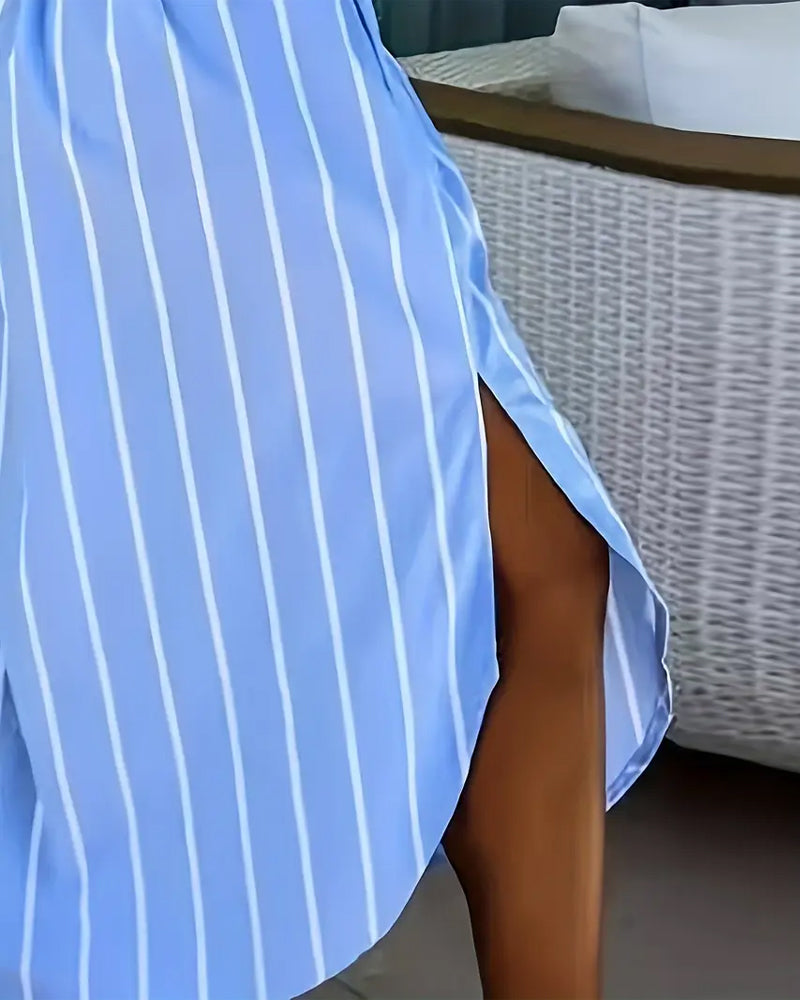 Gestreiftes Fashion Street Dress