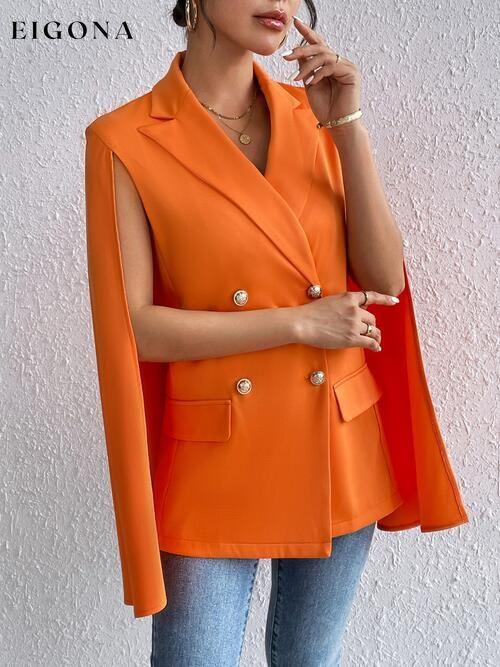 Button Up Cape Sleeve Blazer blazer clothes Hanny Ship From Overseas