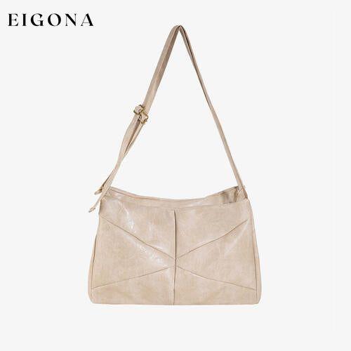 PU Leather Large Tote Bag Cream One Size bag bags Bags & Wallets clothes handbags misc purse purses Ship From Overseas Y.P