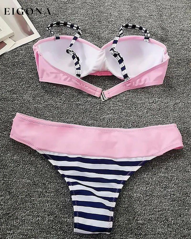 Striped print bikini 23BF Bikinis Clothes Summer Swimwear