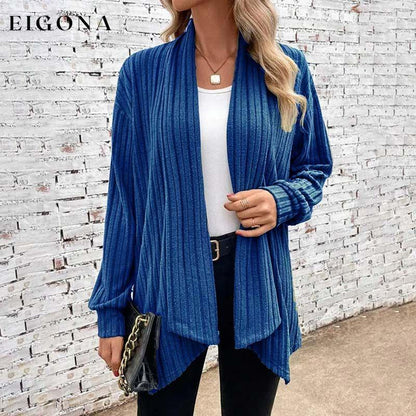 Casual Knitted Cardigan Blue best Best Sellings cardigan cardigans clothes Sale tops Topseller