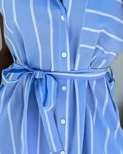 Gestreiftes Fashion Street Dress