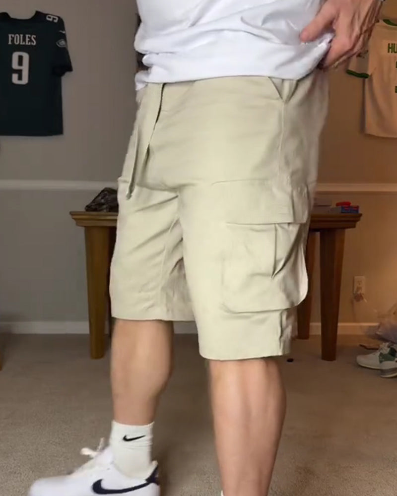 Men's Belted Cargo Shorts