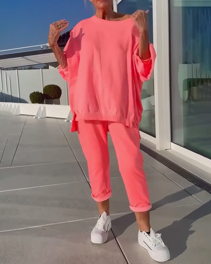 Camicetta casual semplice in tinta unita