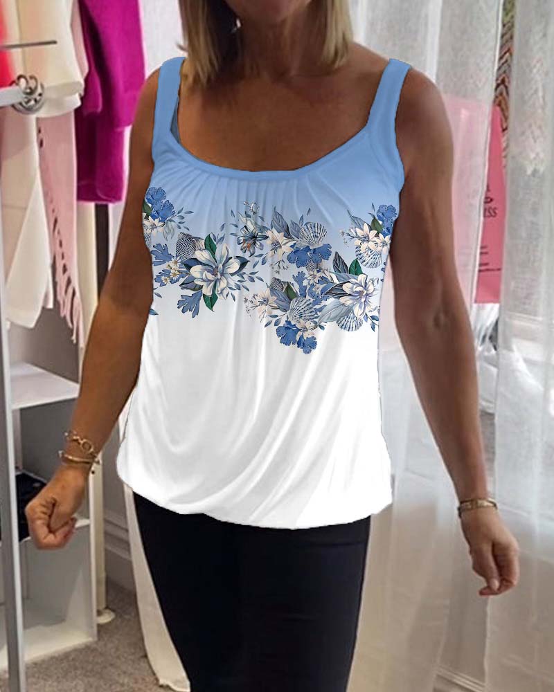 Weste mit Farbblock-Print im Farbverlauf