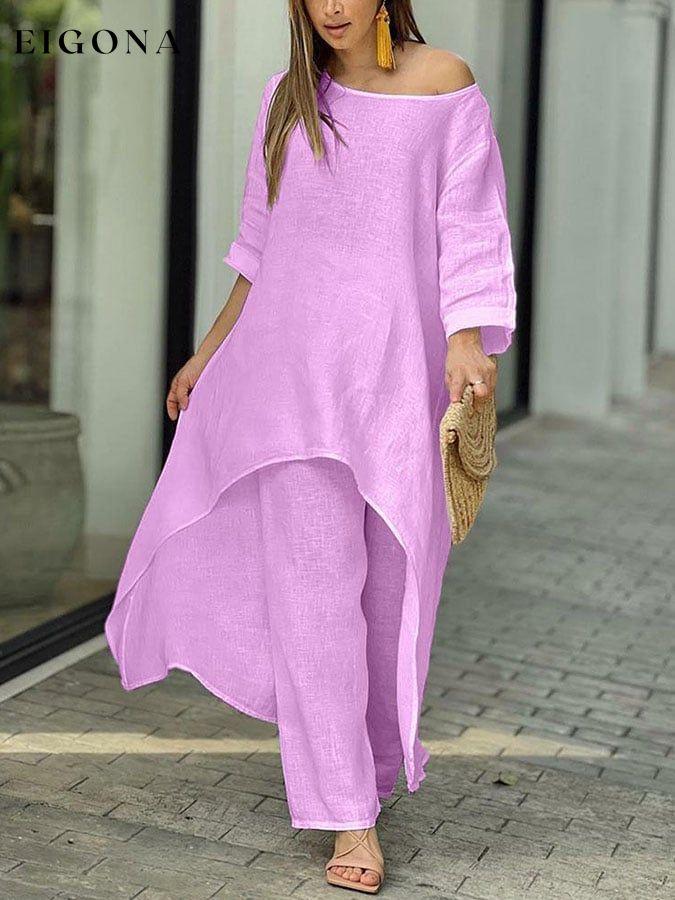 Loose Irregular Long Sleeve Suit suit