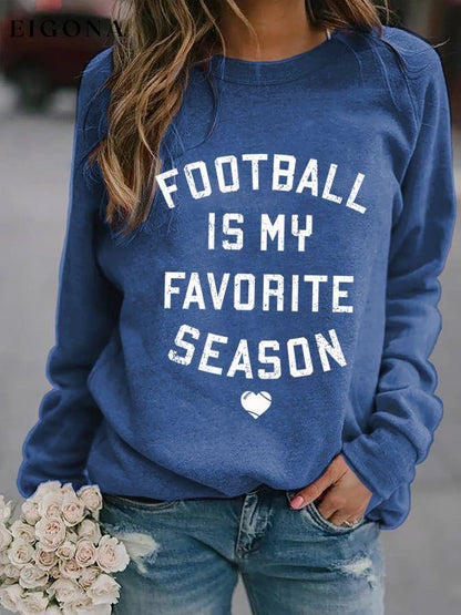 Women's Football Is My Favorite Season Sweatshirt ball print