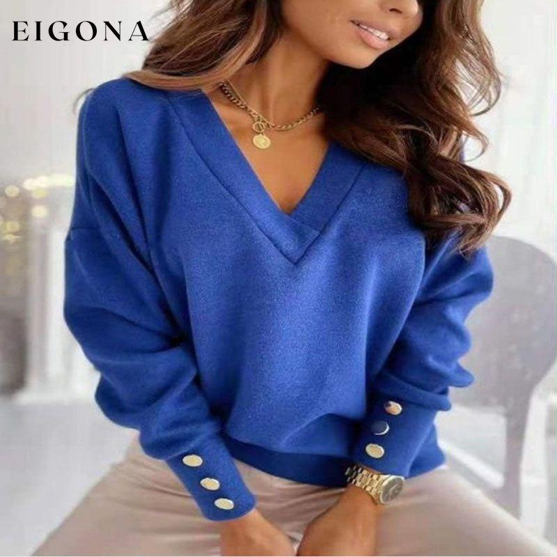 Casual Solid Colour Sweatshirt best Best Sellings clothes Sale tops Topseller