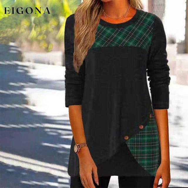 Casual Patchwork Irregular Blouse best Best Sellings clothes Plus Size Sale tops Topseller