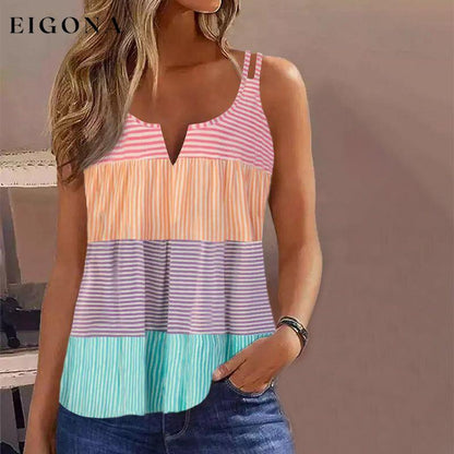 Casual Striped Tank Top best Best Sellings clothes Plus Size Sale tops Topseller