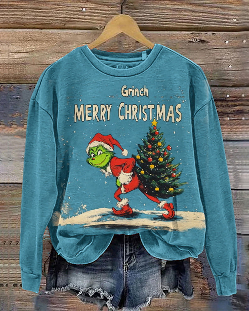 Grinch Merry Christmas pullover sweatshirt 2024 f/w christmas Grinch sweatshirts