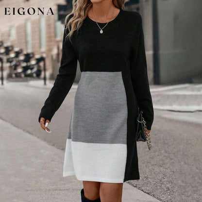 Casual Colour Block Dress best Best Sellings casual dresses clothes Plus Size Sale short dresses Topseller