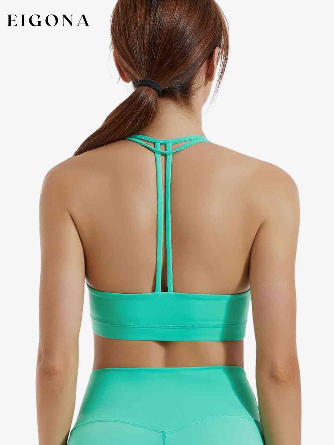 T-Back Sports Bra 2 pieces active wear clothes J@S setv Ship From Overseas Shipping Delay 09/29/2023 - 10/04/2023 workout setv