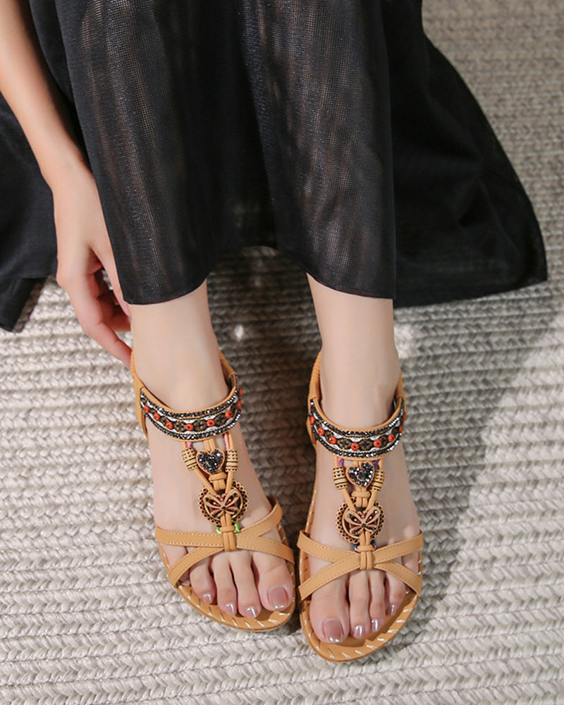 Bohemian Open-Toe Sandals