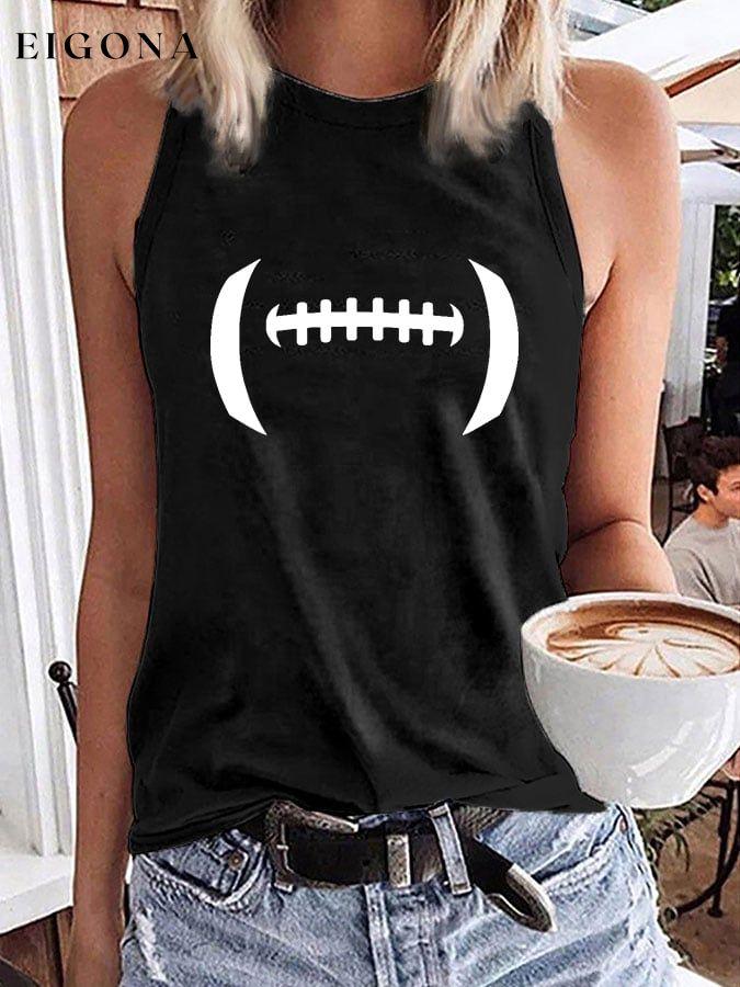 Women's American Football Print Tank Top ball print