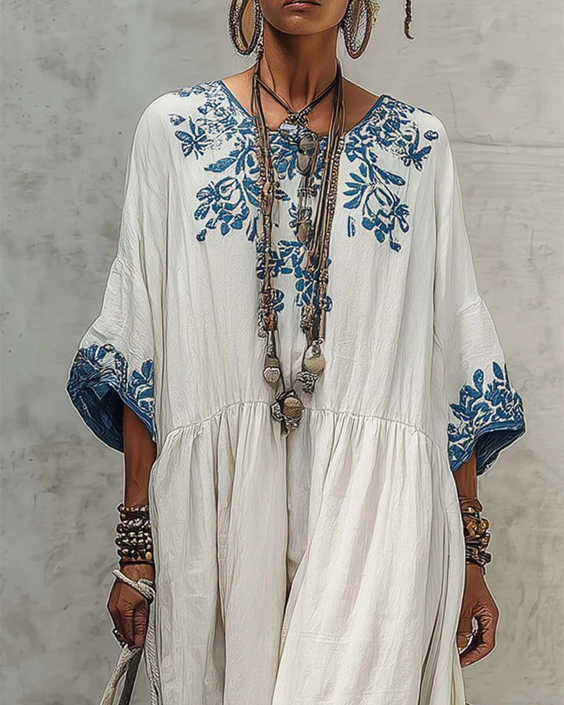 Fashion Plus Size Printed Dress