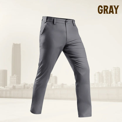 GlideActive – Active Khaki-Hose für Herren mit dehnbarem Bund